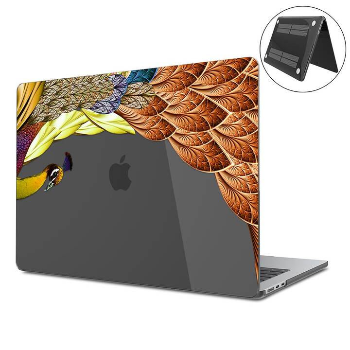 EG Coque rigide (MacBook Air 13" M2 2022, Oiseaux, Transparent, Noir)