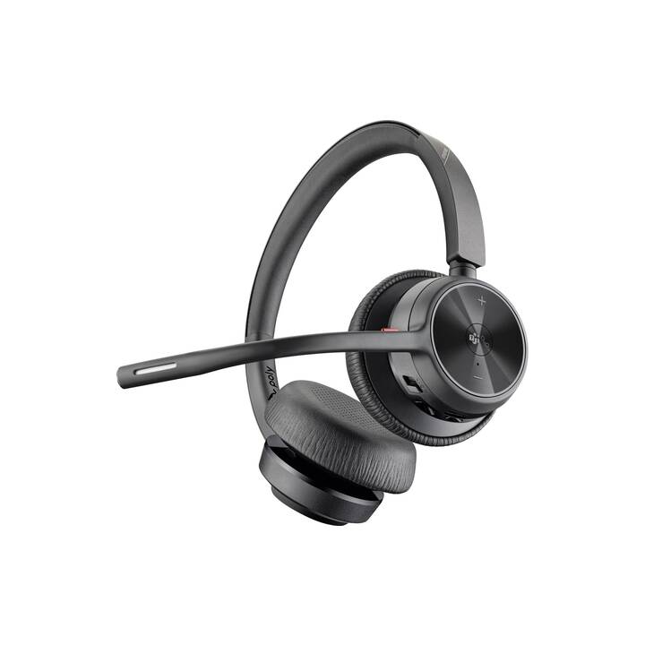 POLY Cuffia per ufficio Voyager 4320 MS (On-Ear, Cavo e senza fili, Nero)