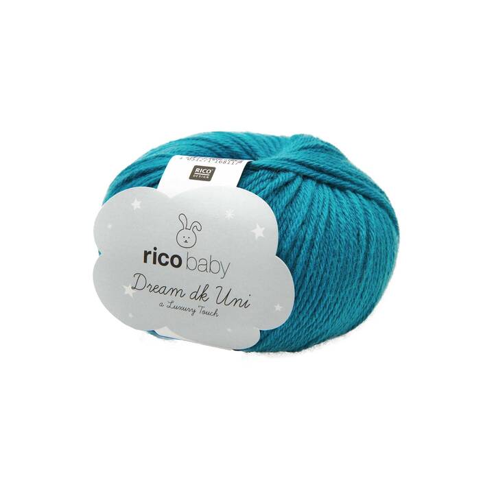 RICO DESIGN Wolle Baby Dream Uni DK (50 g, Blau, Petrol)