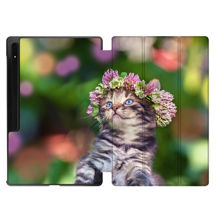 EG Hülle für Samsung Galaxy Tab S8 Ultra 14.6" (2022) - Bunt - Katzen