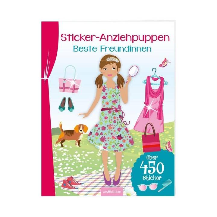 ARS EDITION Stickerbuch Sticker-Anziehpuppen Beste Freundinnen