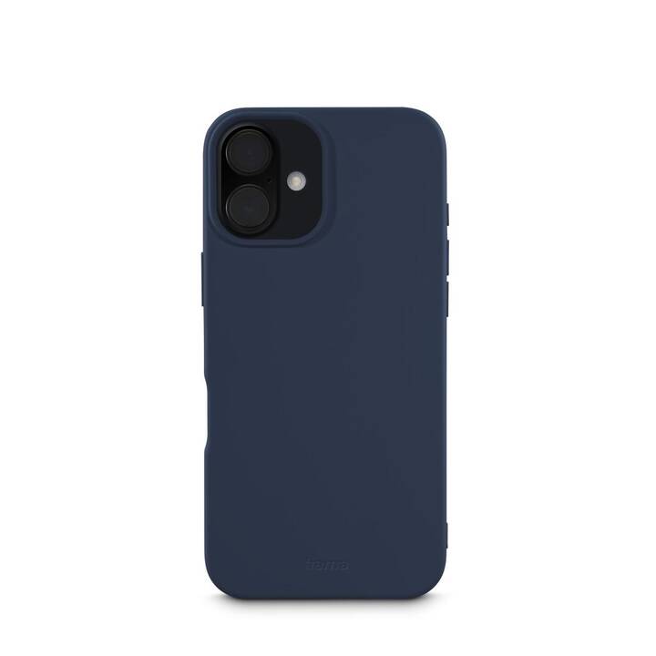 HAMA Backcover Fantastic Feel (iPhone 16, Blu)