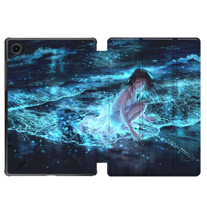 EG coque pour Samsung Galaxy Tab A8 10.5" (2021) - l'animation - bleue