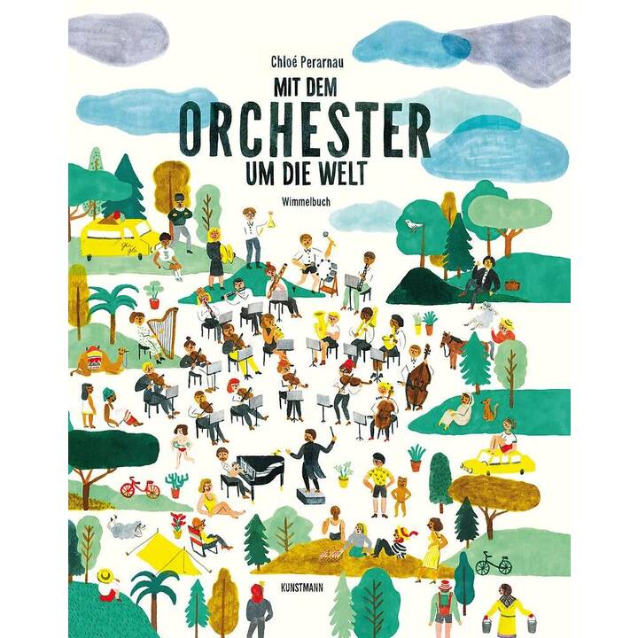 Mit dem Orchester um die Welt. Wimmelbuch