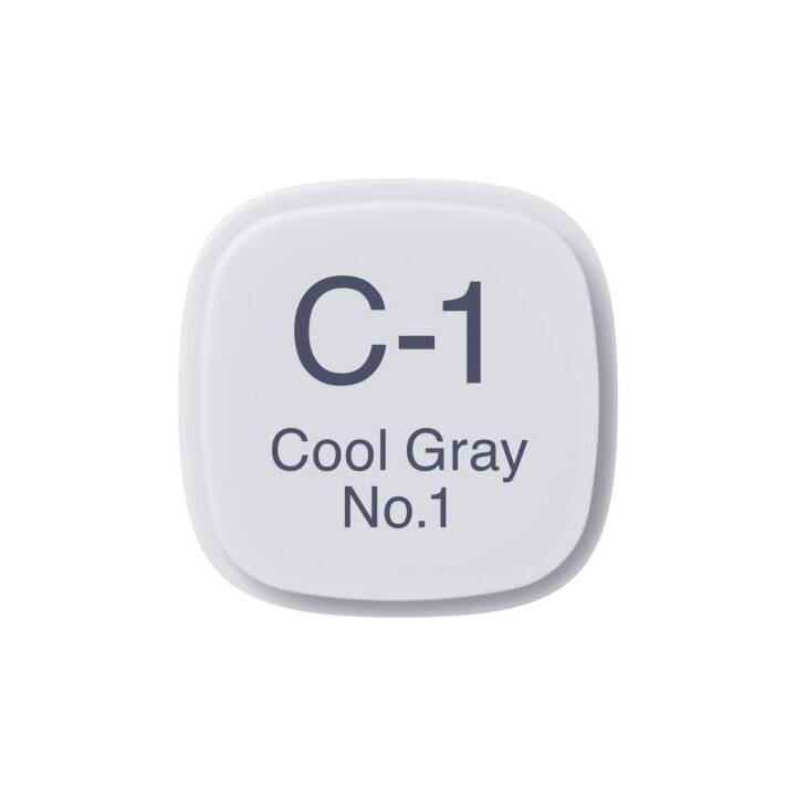 COPIC Marcatori di grafico Classic C-1 - Cool Gray No.1 (Grigio, 1 pezzo)