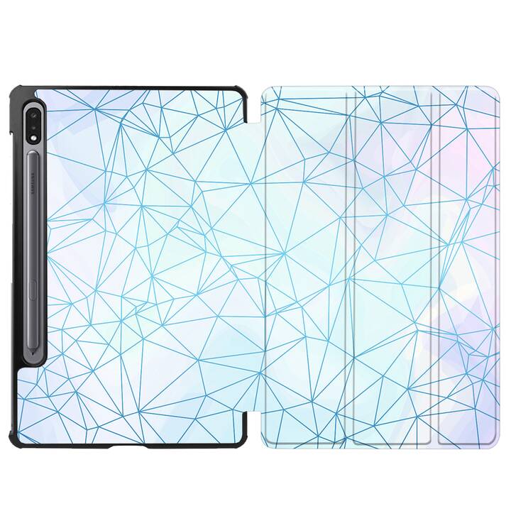 EG cover per Samsung Galaxy Tab S8 11" (2022) - blu - geometrica