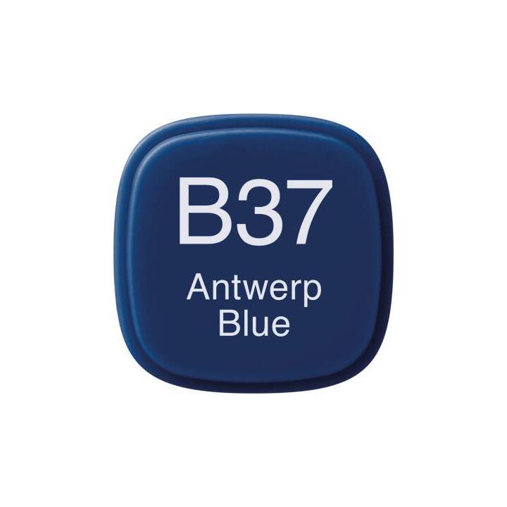 COPIC Marqueur de graphique Classic B37 Antwerp Blue (Bleu, 1 pièce)
