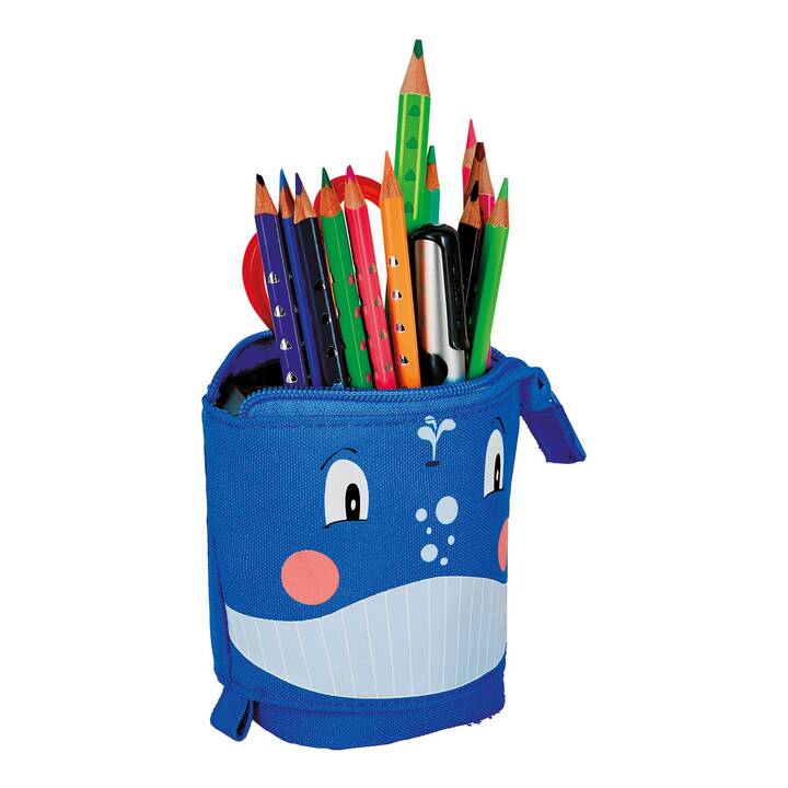 HERLITZ Pot a crayons (Noir, Bleu, Pink)