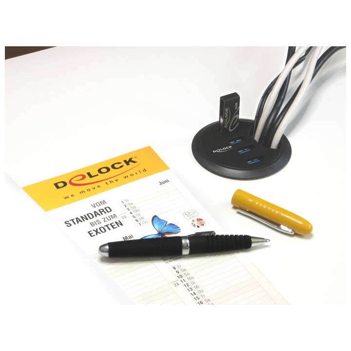 DELOCK 62868 In-Desk USB 3.0 Hub