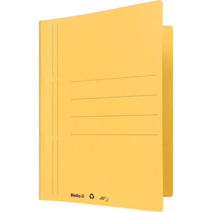 BIELLA Chemises de presentation (Jaune, A4, 1 pièce)