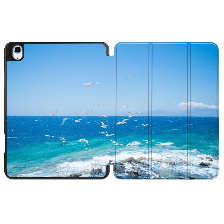 EG coque pour iPad Air 10.9" (2022) 5e génération - bleu - plage