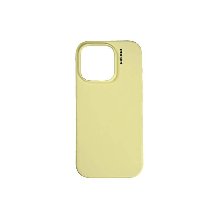 NUDIENT Backcover MagSafe Base (iPhone 16 Pro Max, Giallo pastello)