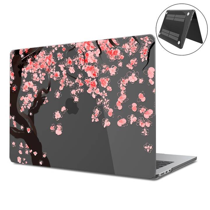 EG Hardcase (MacBook Air 13" M3 2024, Blumen, Transparent)