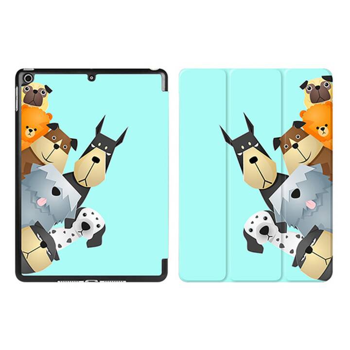 EG iPad Sleeve per Apple iPad 9.7" - Tiffany Blue Cartoon Dogs