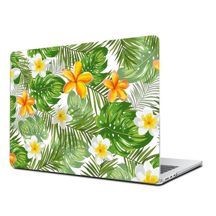 EG Coque rigide (MacBook Air 13" M2 2022, Fleurs, Vert)