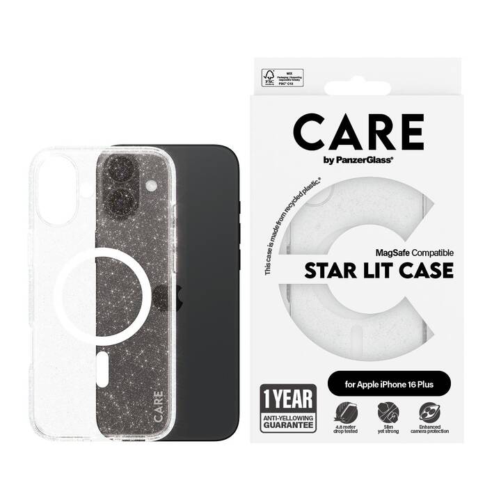 CARE Backcover MagSafe (iPhone 16 Plus, Transparent)