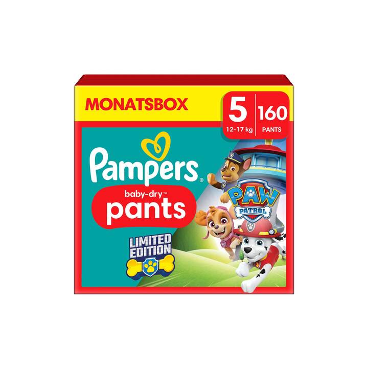 PAMPERS Baby-Dry Pants Paw Patrol Junior 5 (160 pièce)