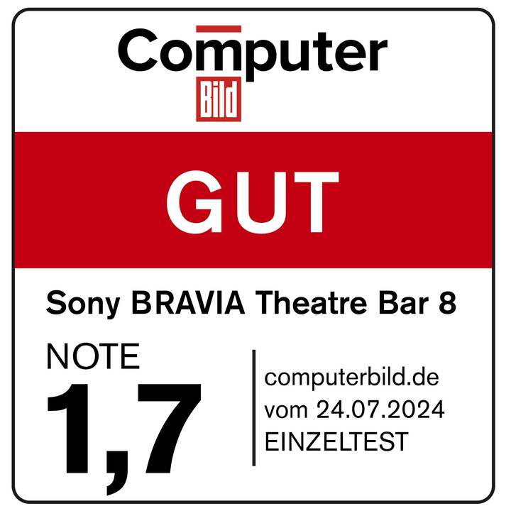 SONY BRAVIA Theatre Bar 8 (60 W, Schwarz, Surround Sound)