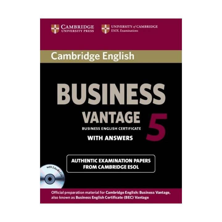 Cambridge English Business 5. Vantage. Self-study with answere