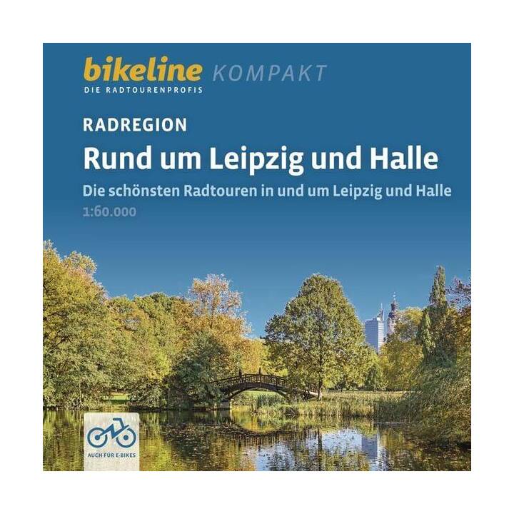 Radregion Rund um Leipzig und Halle. 1:60'000