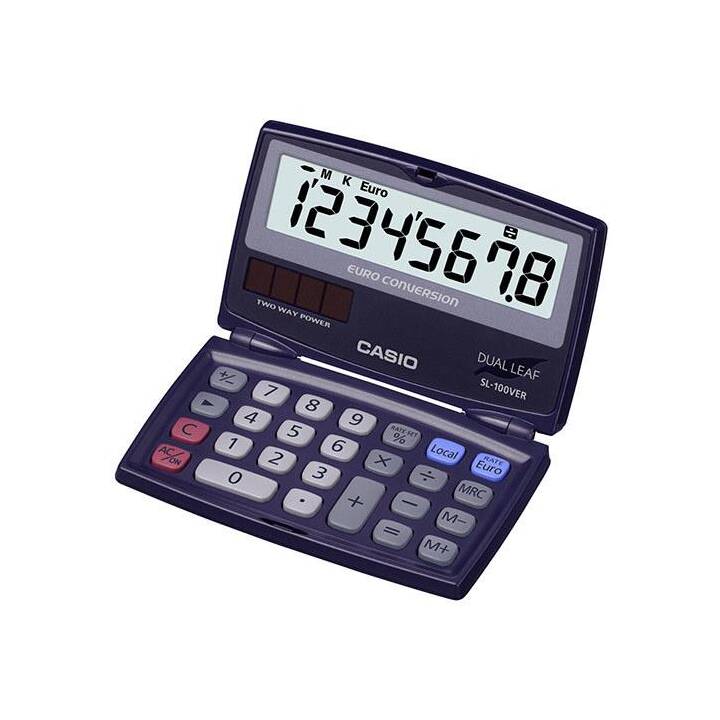 CASIO SL-100VER-SA Euro Taschenrechner