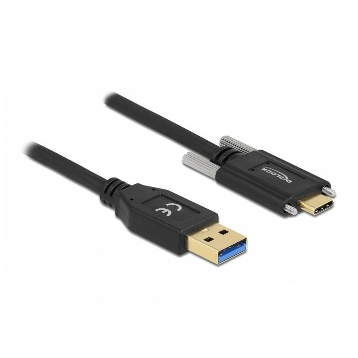 DELOCK Câble USB (USB 3.1 de type A, USB-C, 1.5 m)