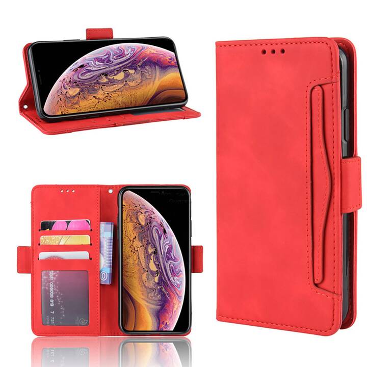 EG Étui portefeuille pour Apple iPhone 13 Pro Max (6.7") - rouge