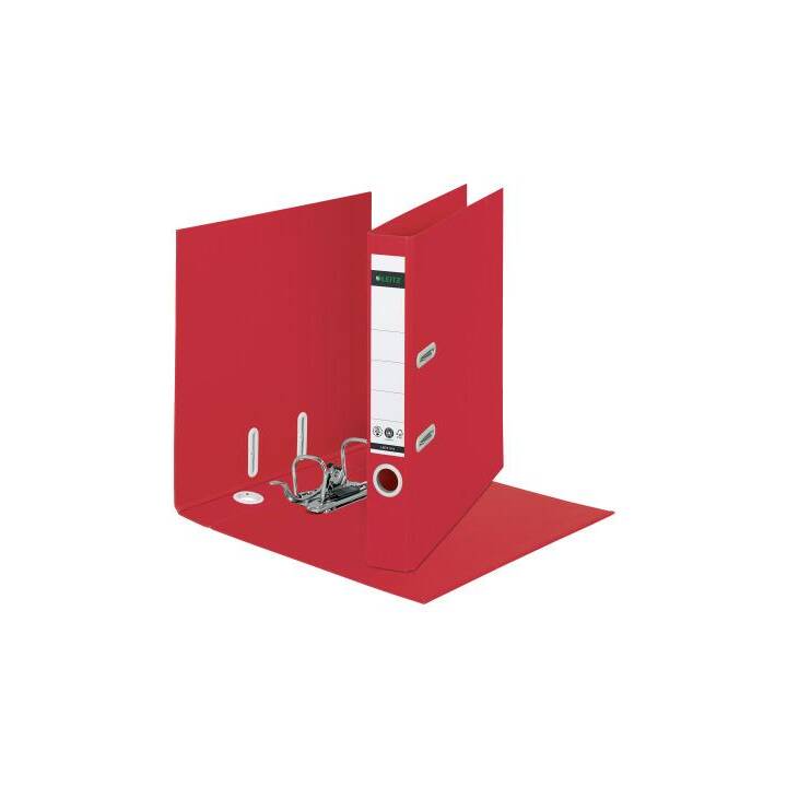 LEITZ Raccoglitore Recycle (A4, 5 cm, Rosso)
