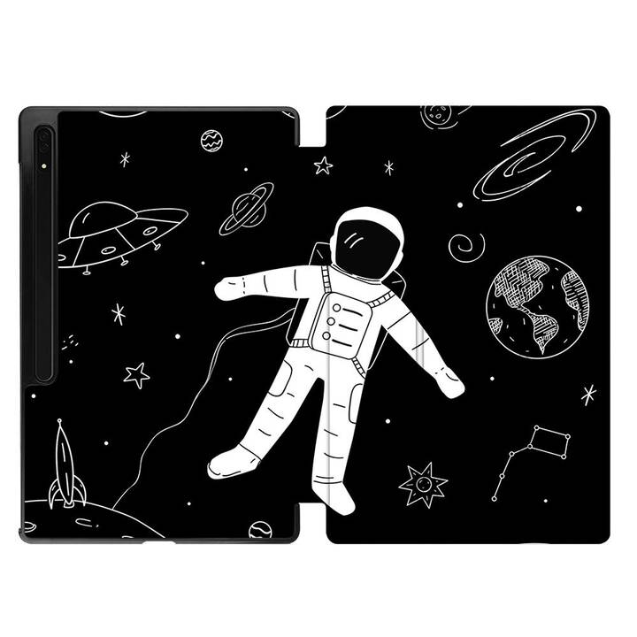 EG Schutzhülle (11", Galaxy Tab S9, Astronaut, Schwarz)