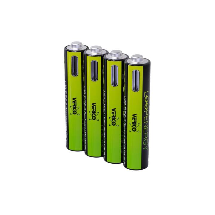 VERICO INTERNATIONAL LoopEnergy Batterie (AAA / Micro / LR03, 4 pièce)