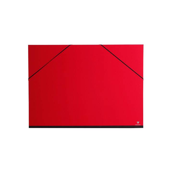 CLAIREFONTAINE Pochette à dessin (52 cm x 72 cm, Rouge)