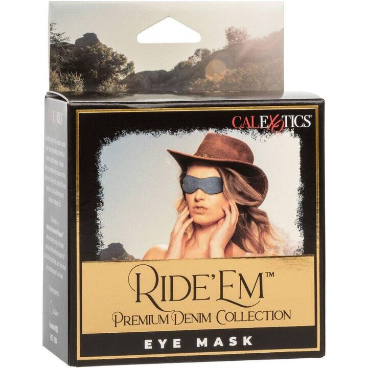 CALEXOTICS Masque fétiche Ride Em Denim (Bleu)