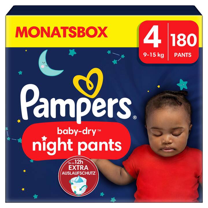 PAMPERS Baby-Dry Night Pants 4 (180 pezzo)