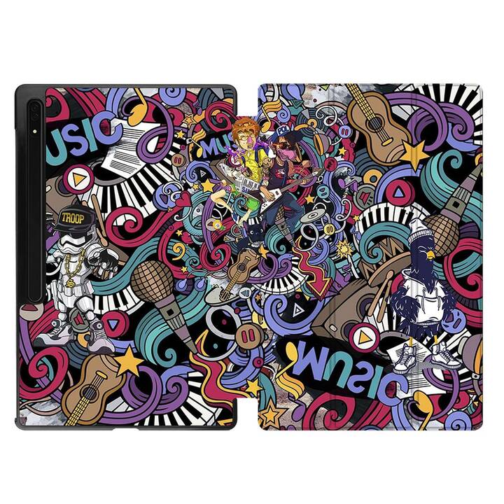 EG Custodia (11", Galaxy Tab S9, Arte, Multicolore)