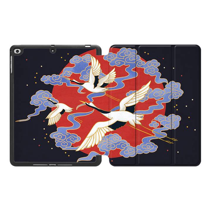 EG MTT Coque pour Apple iPad 10.2" 2019 - Cigogne Japonaise