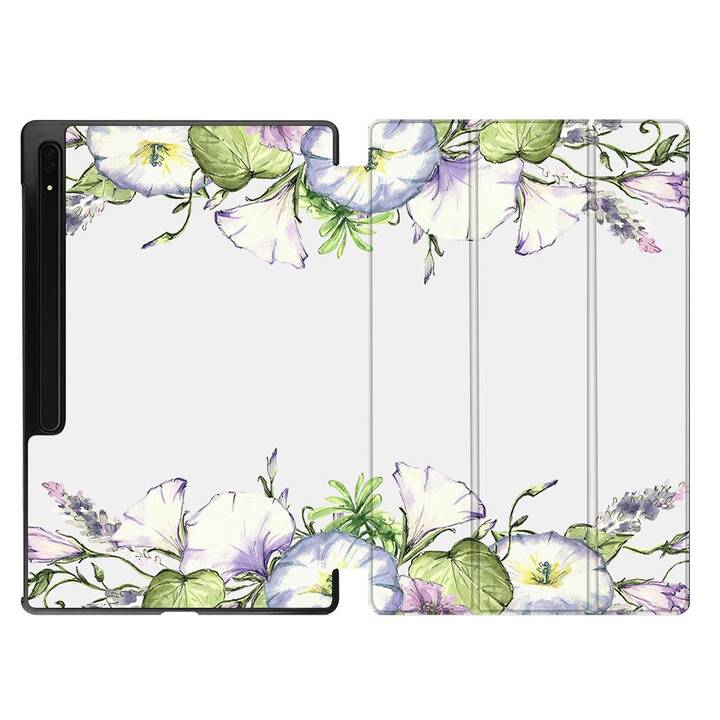 EG Housse (11", Galaxy Tab S9, Fleurs, Pourpre)