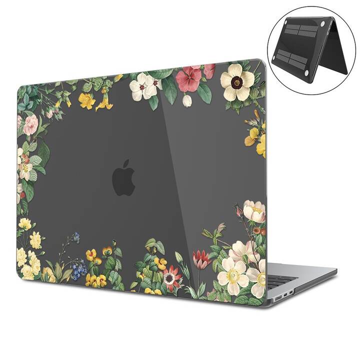 EG Coque rigide (Macbook Air 15" M3 2024, Fleurs, Transparent)