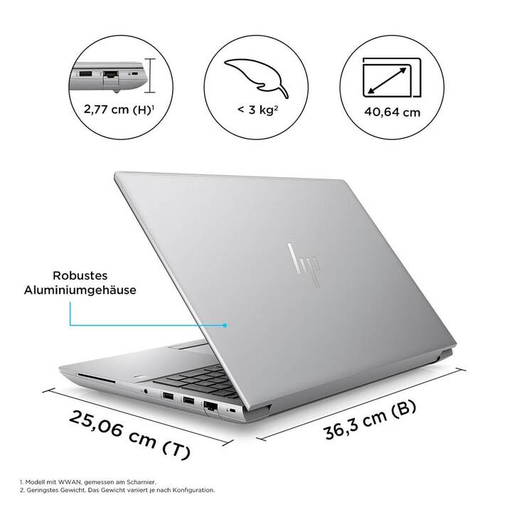 HP ZBook Fury 16 G10 (16", Intel Core i9, 32 GB RAM, 1000 GB SSD)