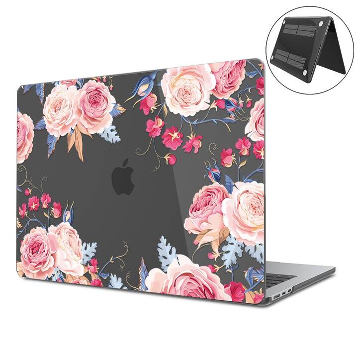 EG Coque rigide (Macbook Air 15" M2 2023, Fleurs, Transparent)