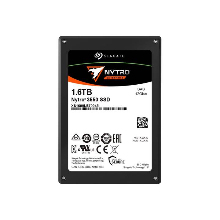 SEAGATE  Nytro 3550 XS1600LE70045 (SAS, 1600 GB, Schwarz)