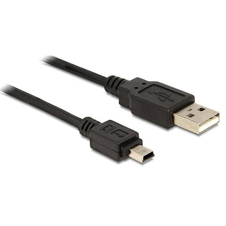 DELOCK USB-Kabel (Mini USB 2.0 Typ-B, USB 2.0 Typ-A, 70 cm)