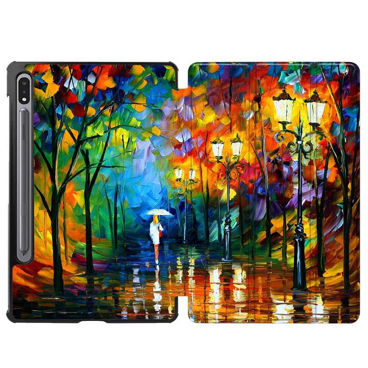 EG Housse (11", Galaxy Tab S8, Paysage, Orange)