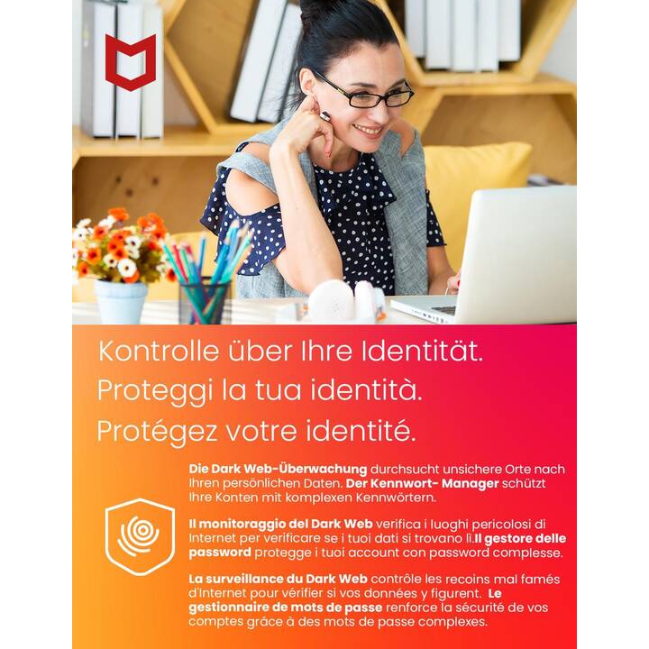 MCAFEE Total Protection (Licence annuelle, 5x, 12 Mois, Italien)
