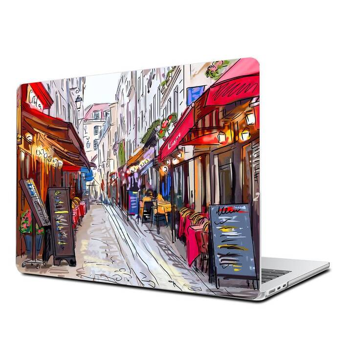 EG Coque rigide (MacBook Air 13" M2 2022, Ville, Rouge)