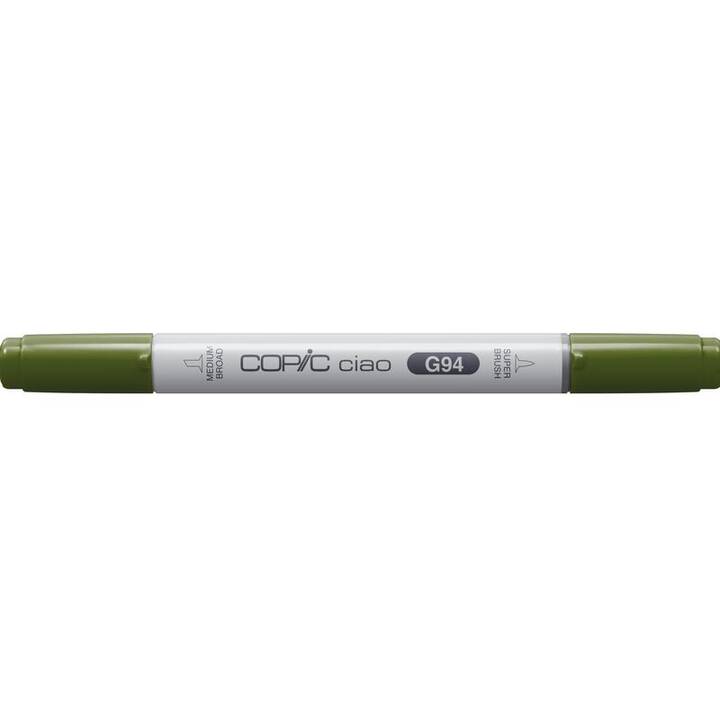 COPIC Marqueur de graphique Ciao G94 Greyish (Vert olive, 1 pièce)
