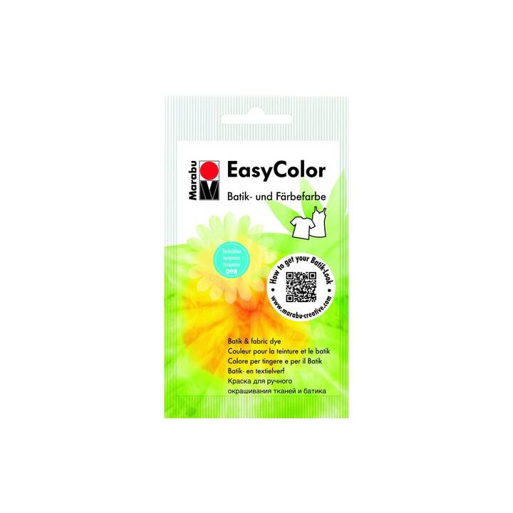 MARABU Textilfarbe EasyColor (25 g, Türkis, Mehrfarbig)