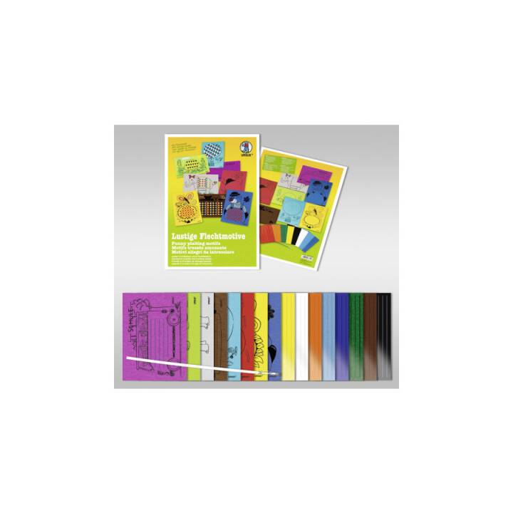 URSUS Fogli di carta per intreccio (Multicolore, A4, 8 pezzo)