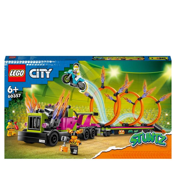 LEGO City Stunttruck mit Feuerreifen-Challenge (60357)