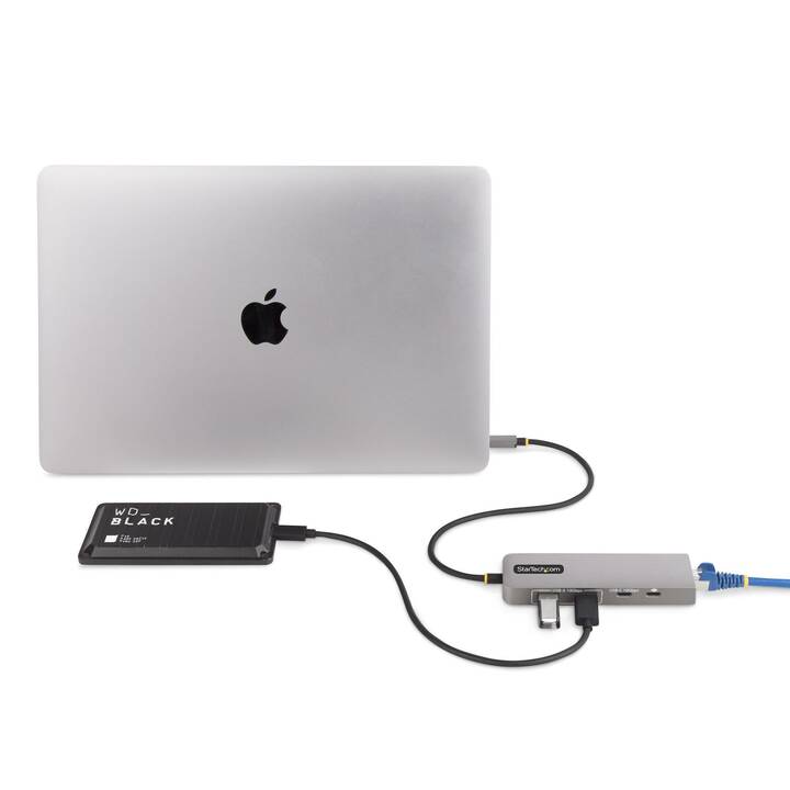 STARTECH.COM  (5 Ports, RJ-45, USB di tipo C, USB di tipo A)