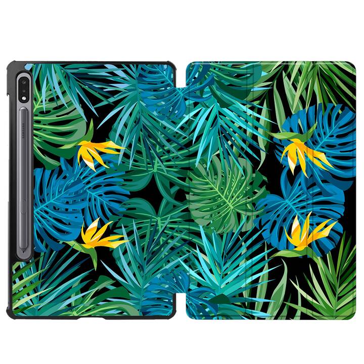 EG coque pour Samsung Galaxy Tab S8 11" (2022) - vert - feuilles